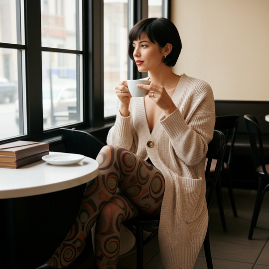 Medias Carnaby cómodas para mujer - Estampado colorido