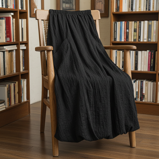 Bubble Hem Midi Skirt - Pebble