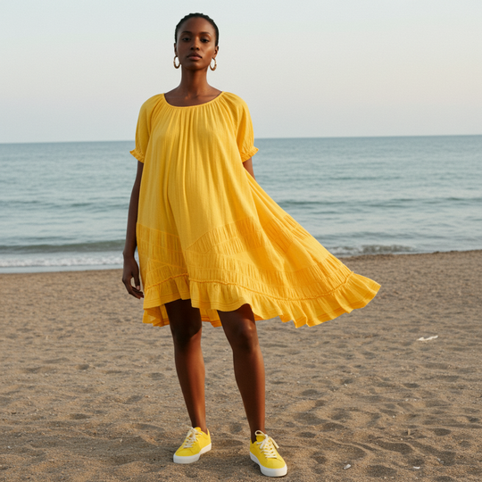 So Scenic Mini Ruched Dress