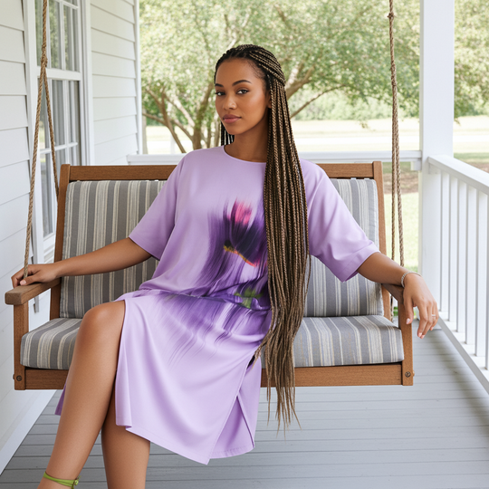 Plus-Size Pullover Dress - Airbrush Lavender