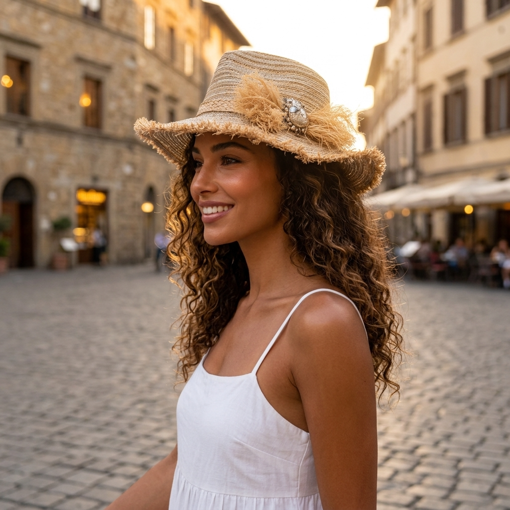 Calypso Woven Mix Fedora Hat