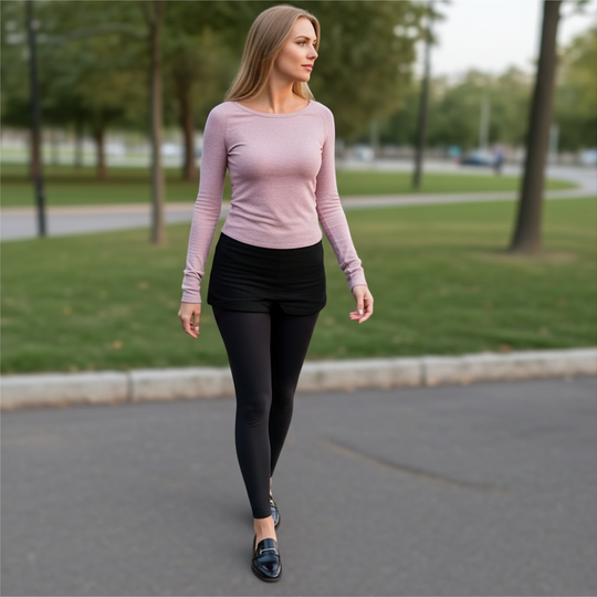 Black Opaque Footless Tights