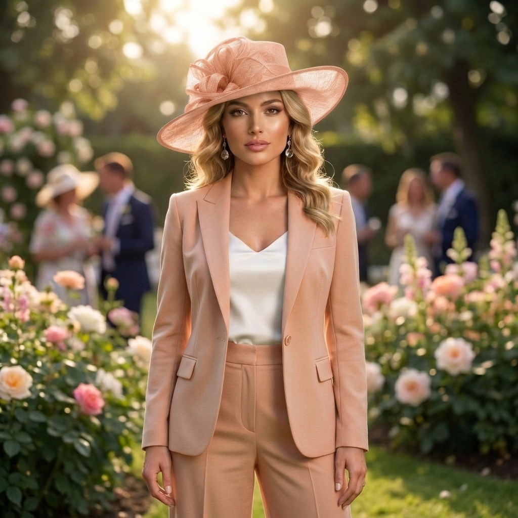 Sinamay Summer Hat - Lt Pink