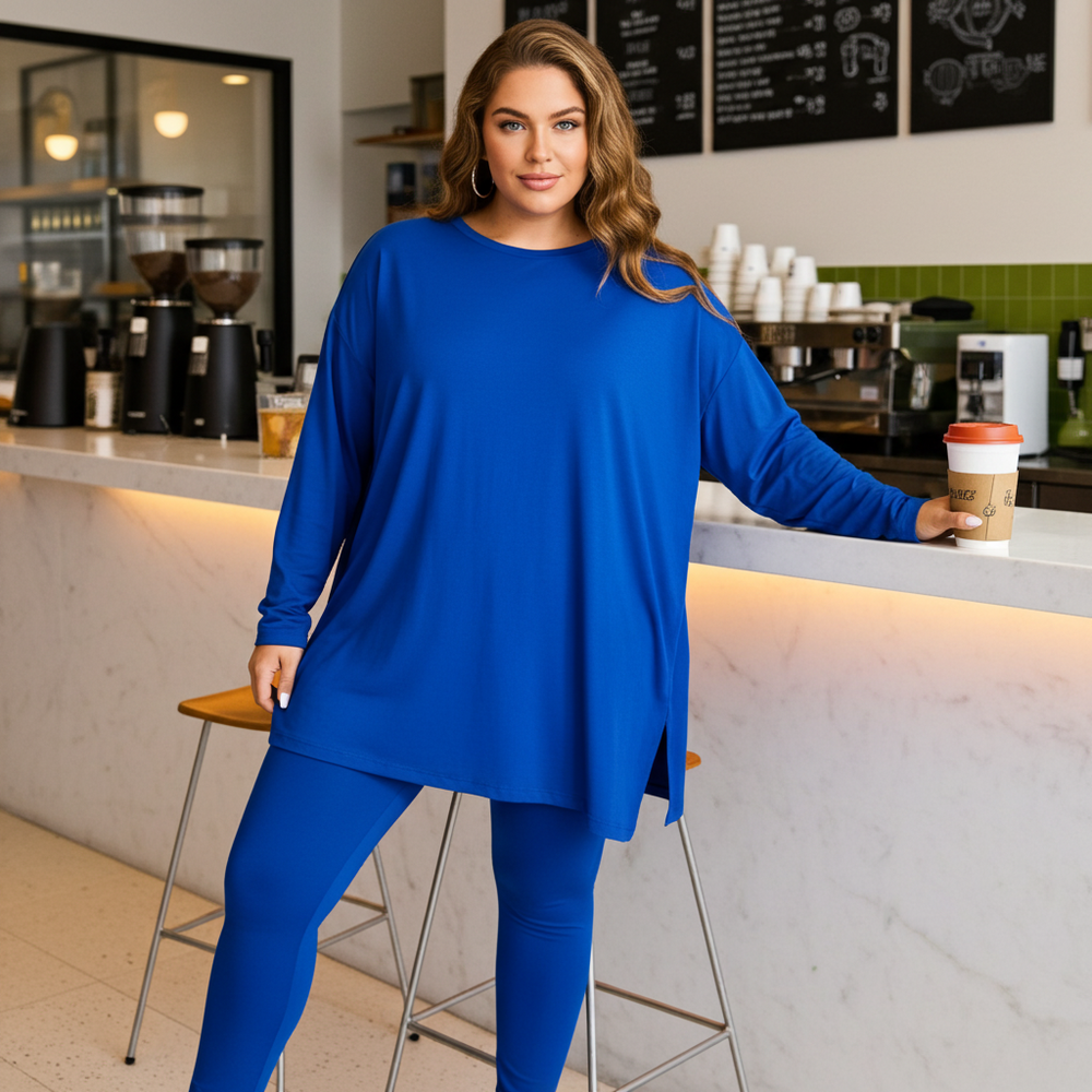 Oversized Full Length Set - Royal Blue