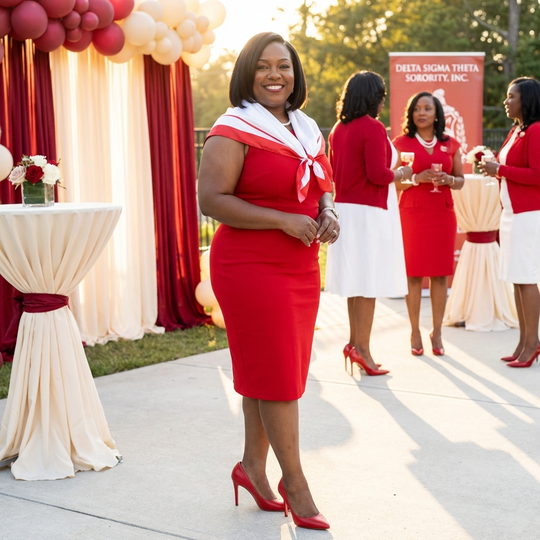 Delta Sigma Theta Signature Premier Classic Scarf