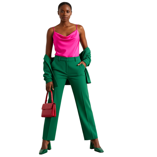 Silky Satin Solid Camisole - Fuchsia