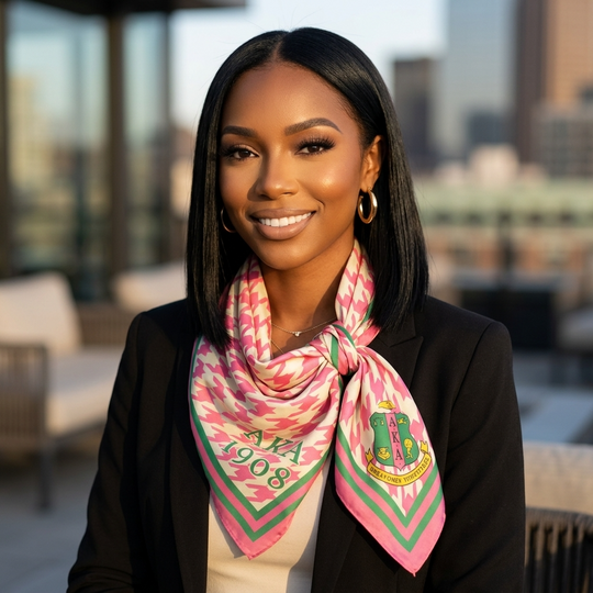 Houndstooth AKA Sorority Scarf