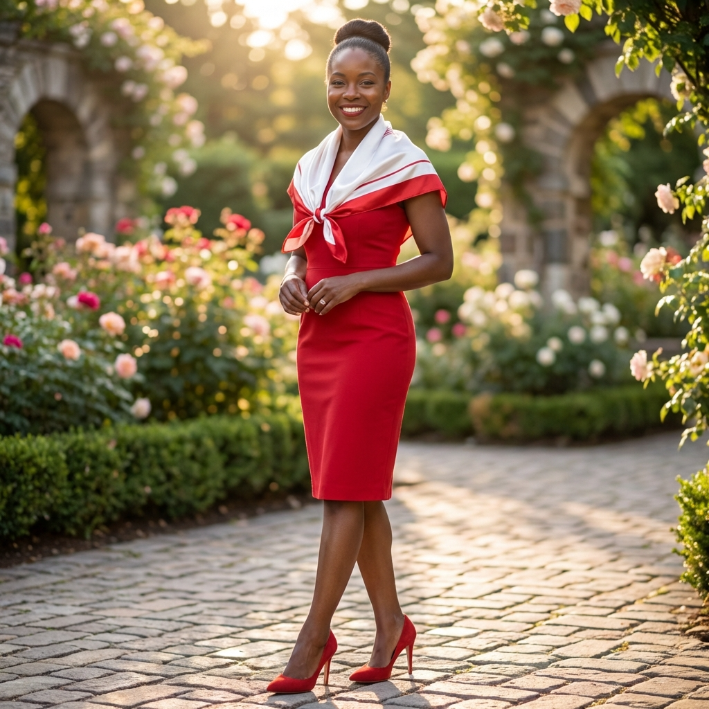 Delta Sigma Theta Signature Premier Classic Scarf