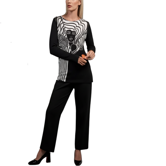 Basic Top - Retro Roses Girl