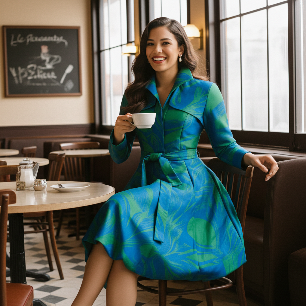 Jacquard Versatile Dress Coat - BG