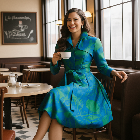 Jacquard Versatile Dress Coat - BG