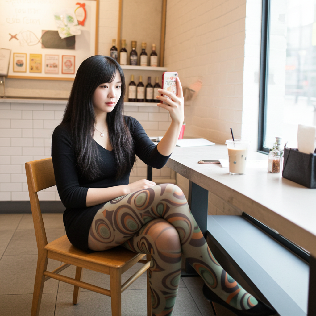 Medias Carnaby cómodas para mujer - Estampado colorido