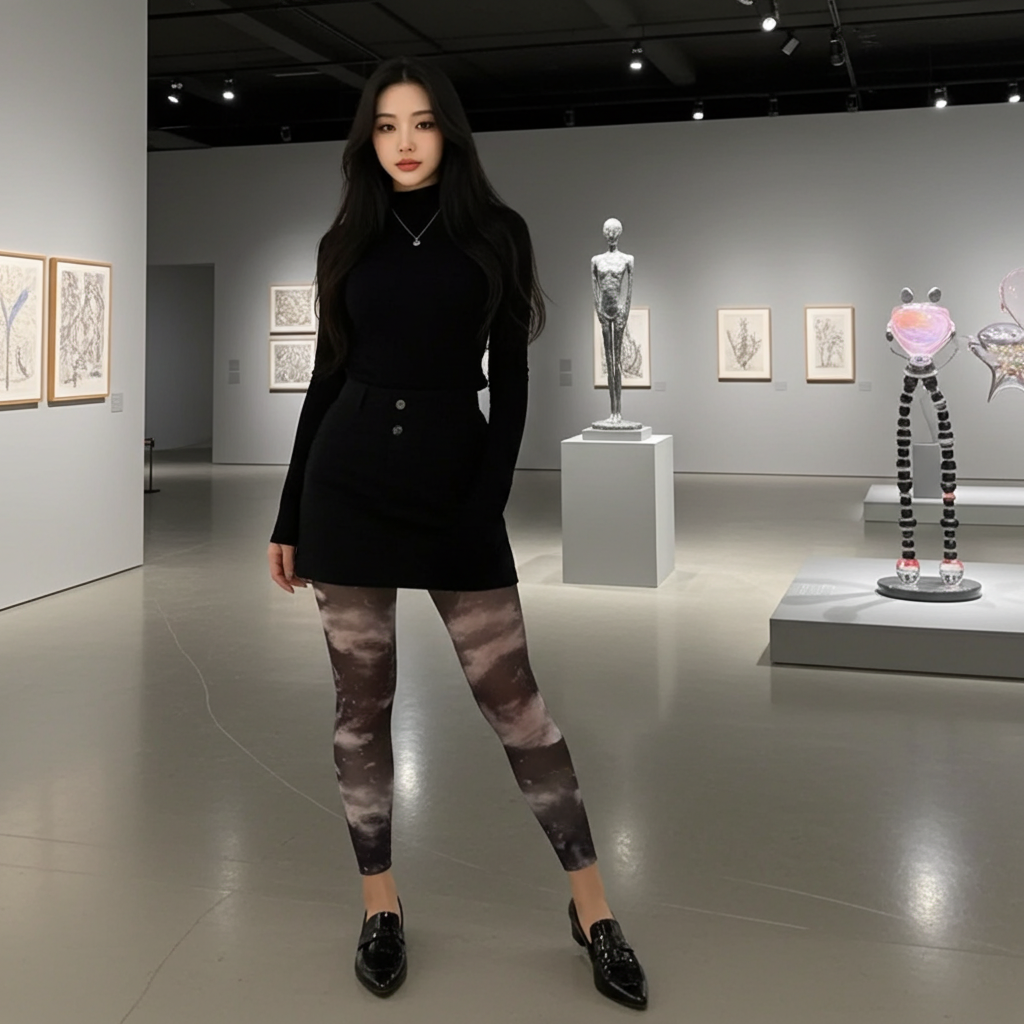 Medias sin pies de galaxia blanca 