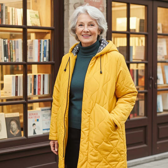 Bella Soft Quilted Mycra Pac Jacket - Gold