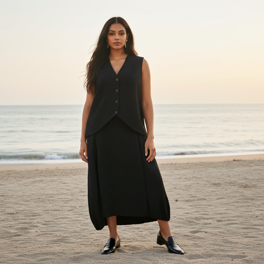 Icaria & Siros Set by Gershon Bram – Two-Piece Viscose Ensemble