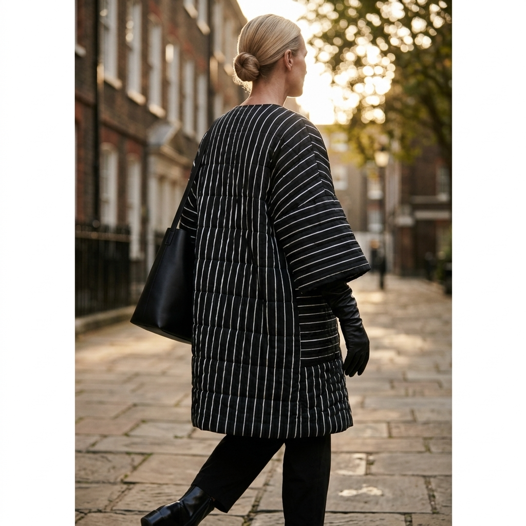 Daisy Striped Statement Coat by Igor Dobranic