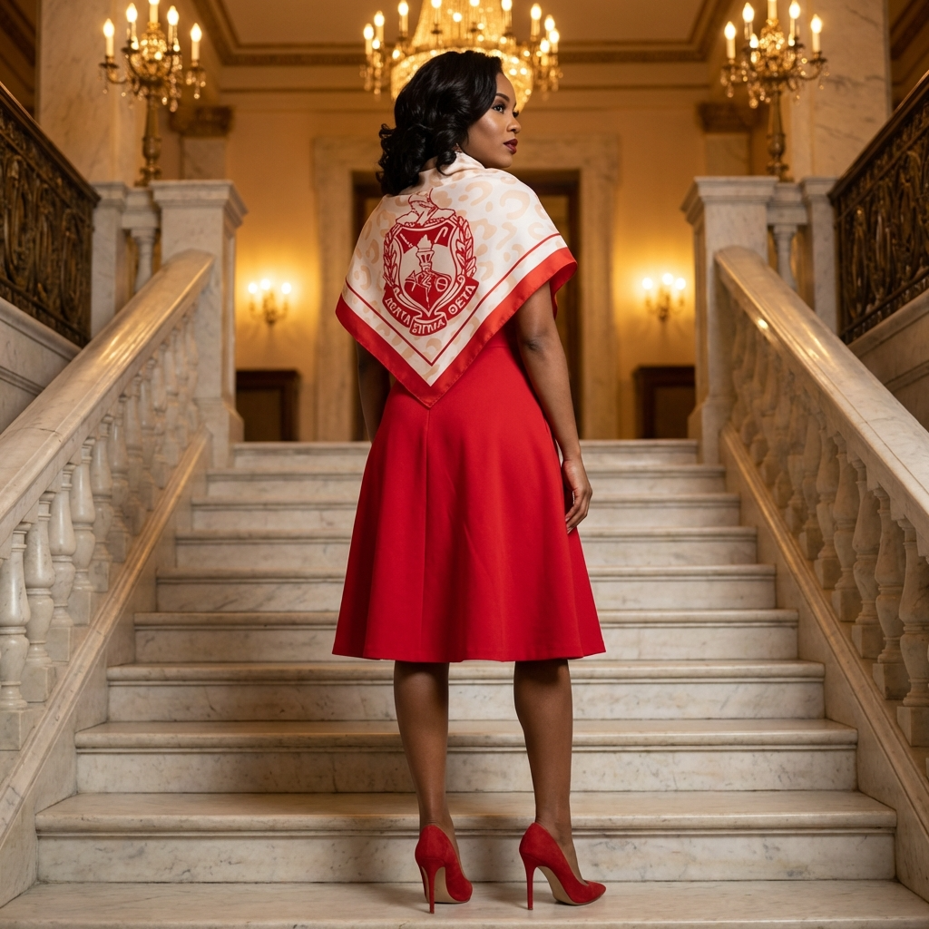 Delta Sigma Theta Animal Print Scarf - RCW