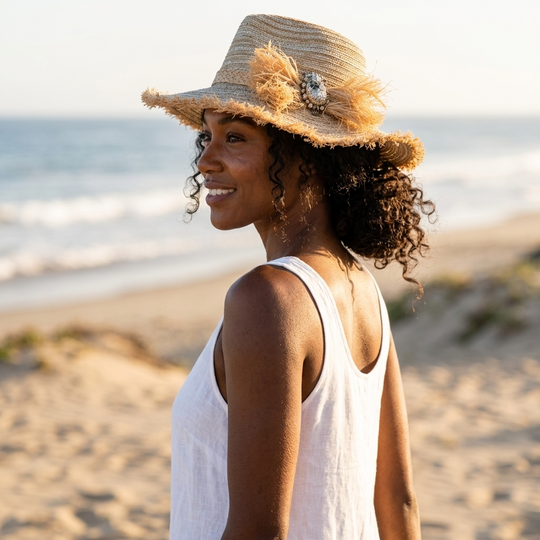 Calypso Woven Mix Fedora Hat