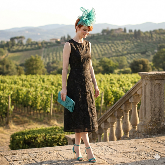 Eleganter plissierter Krinoline-Sinamay-Fascinator – Breites, rundes Design mit Haarband