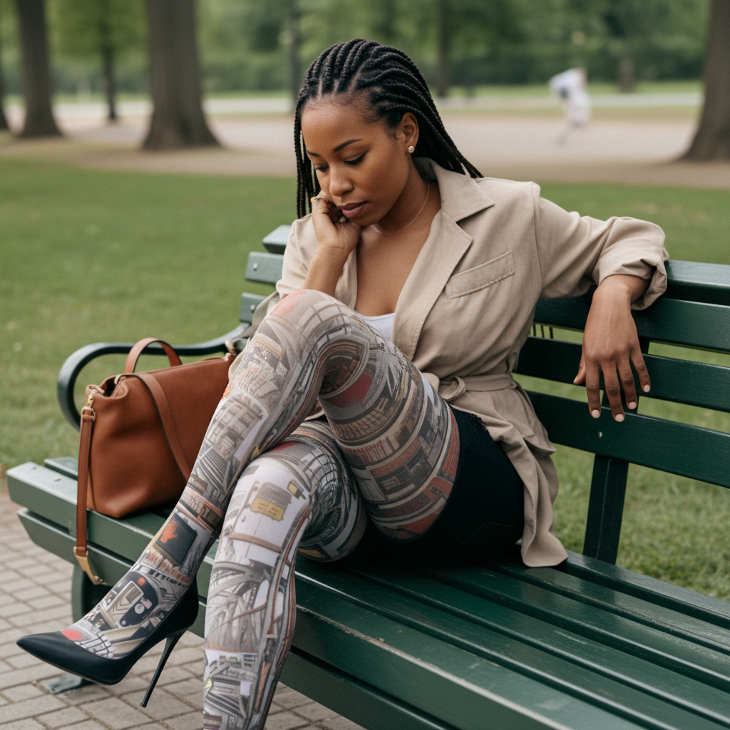 Brooklyn Pattern Printed Tights