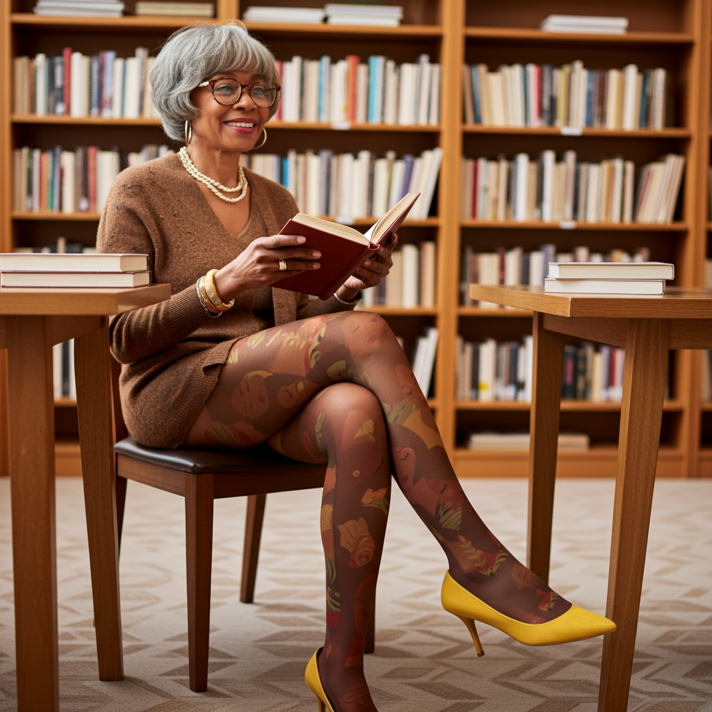 African Women Print Tights – Multicolor Patterned Pantyhose