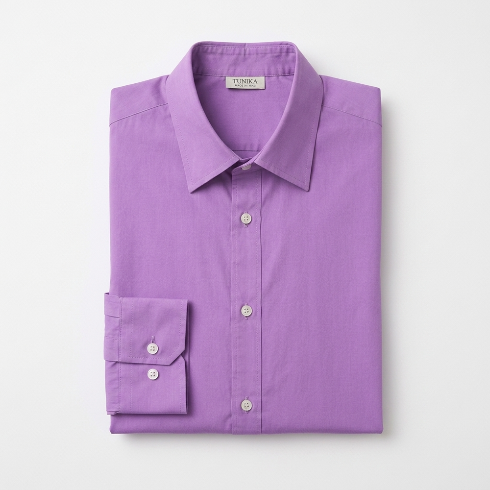 Tunika Hand-Dyed Lavender Pima Cotton Men’s Dress Shirt