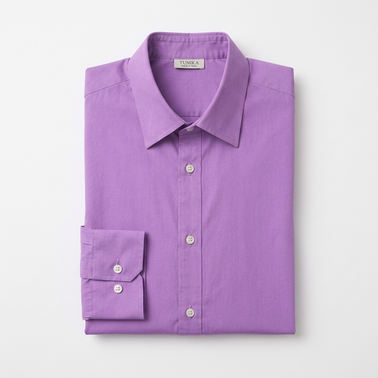 Tunika Hand-Dyed Lavender Pima Cotton Men’s Dress Shirt
