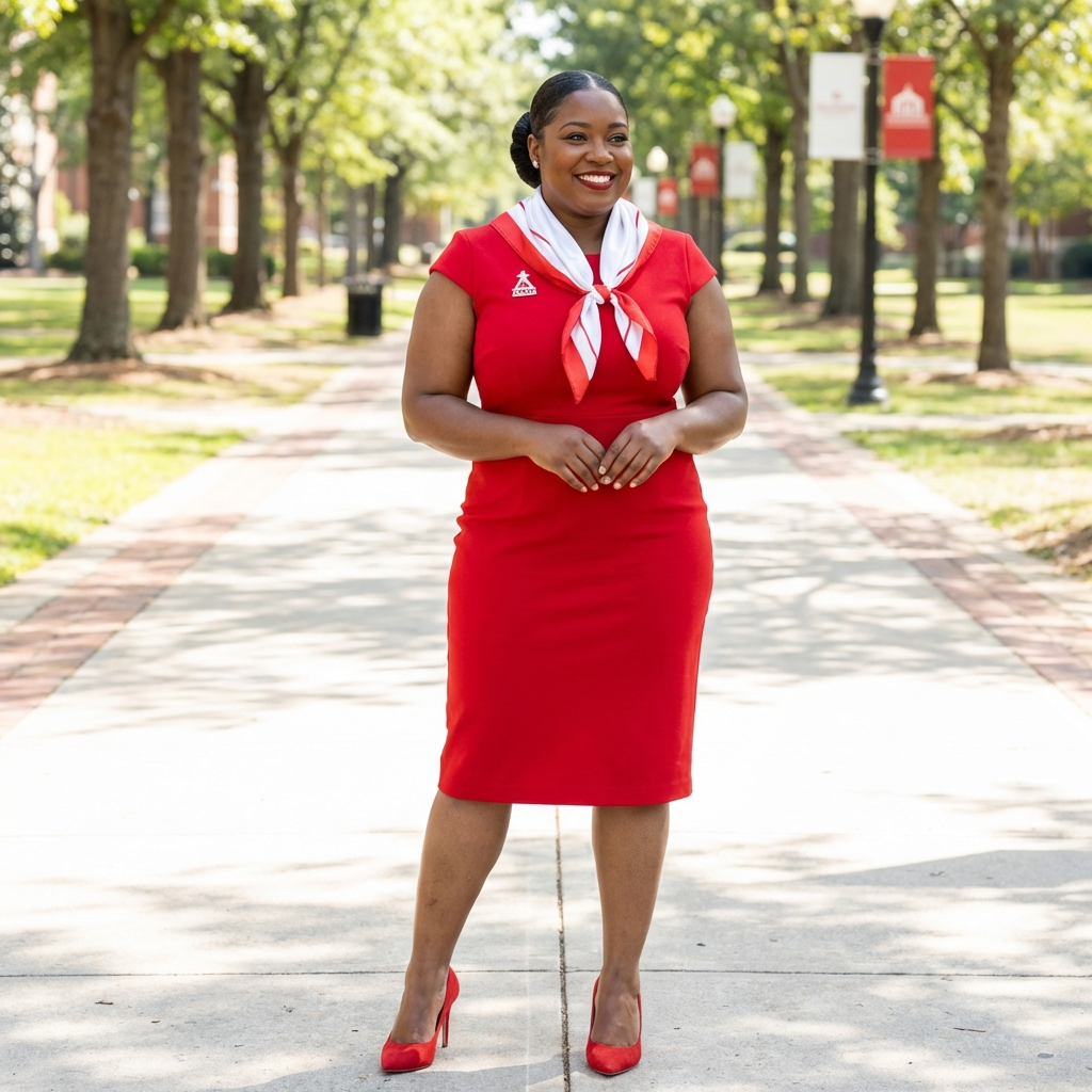 Delta Sigma Theta Signature Premier Classic Scarf