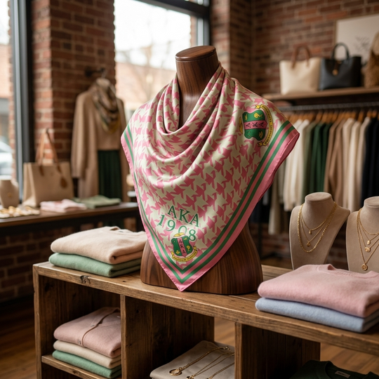 Houndstooth AKA Sorority Scarf