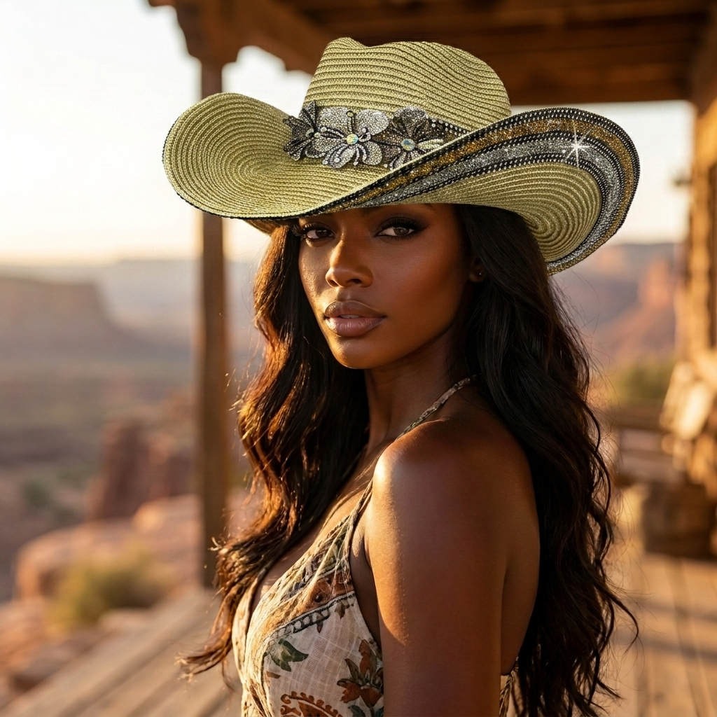 Acapulco Juwelen-Cowboyhut – Gold
