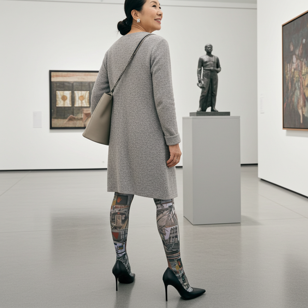 Brooklyn Pattern Printed Tights