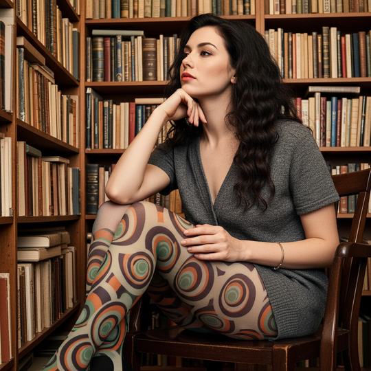 Medias Carnaby cómodas para mujer - Estampado colorido