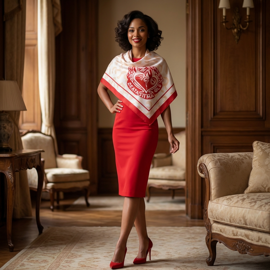 Delta Sigma Theta Animal Print Scarf - RCW