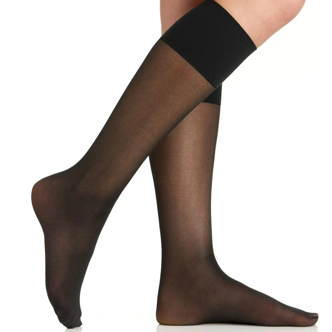 Berkshire Style 5102 sheer support compression knee high stockings