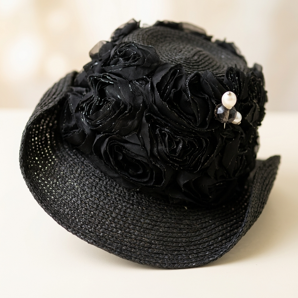 Acapulco Jeweled Hat - Schwarz