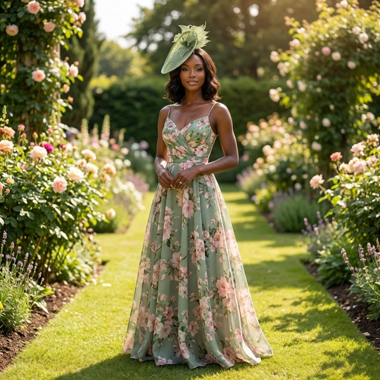 Sinamay Blumen-Fascinator mit Ober- und Unterteil: Limette