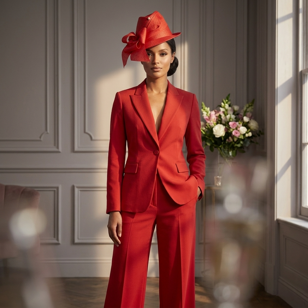 The Signature Bow Fedora - Red