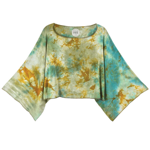 Paisley Tie Dye  Pullover Top - Saguaro