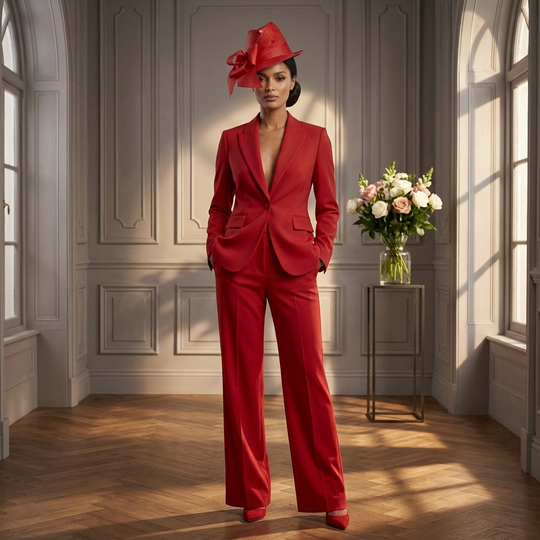 The Signature Bow Fedora - Red