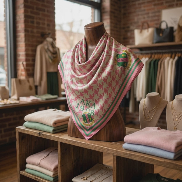 Houndstooth AKA Sorority Scarf