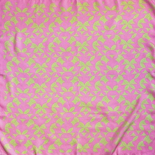 Pink &amp; Green Retro Geometric Scarf