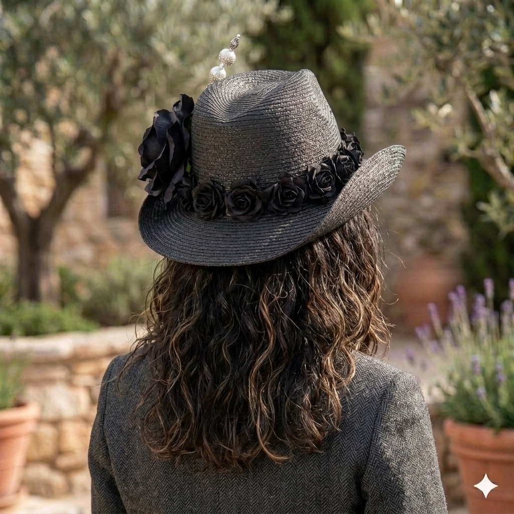 Savannah Black Rose Fedora