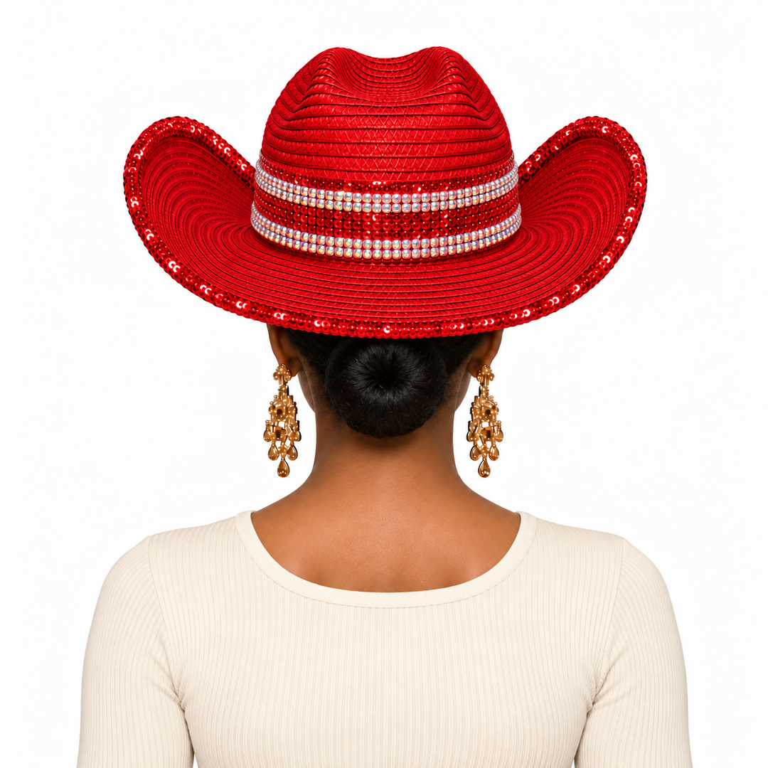 Acapulco Jeweled Hat - Schwarz