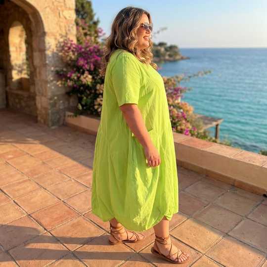 Vestido Globo Transparente - 91511 - Blanco