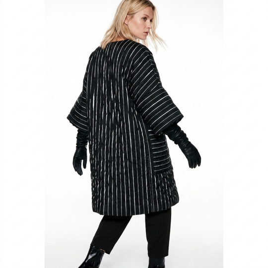 Daisy Striped Statement Coat by Igor Dobranic