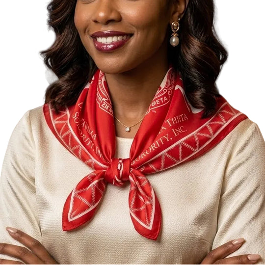 Delta Sigma Theta Damenschal – Rot &amp; Weiß Mut
