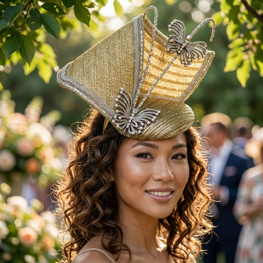 Diadema con joya Shonda, tocado negro