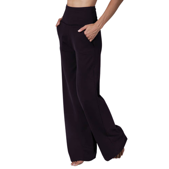 High Waist Wide Leg Pant (Coffee)
Why we love this: These stunning yoga dress pants have a flattering, waist-nipping high-rise, for the perfect fusion of workout-wear & street style. Features: KiraGrace PowerStrong: Feels like cotton, keeps you dry High-rise, 32" inseam Slimming high waist w/side pockets Made in U.S.A. of imported fabric Kira Grace Power Strong: Supplex/Spandex *SUPPLEX® combines the traditional appeal of cotton with the performance benefits of modern fiber technology. Supplex fabrics are b