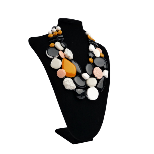 Liza Multi-Color Resin Necklace
Material: Resin Length: Inner circumference: 23.2 inch / 59 cm Exterior circumference: 28.3 inch / 72 cm Clasp: Black resin double hook clasp Weight: 198 gram Line Name: The Expressionist Line
Liza Multi-Color Resin Necklace
Material: Resin Length: Inner circumference: 23.2 inch / 59 cm Exterior circumference: 28.3 inch / 72 cm Clasp: Black resin double hook clasp Weight: 198 gram Line Name: The Expressionist Line
liza

$249
$249
$249
abstract necklace, beige abstract necklac