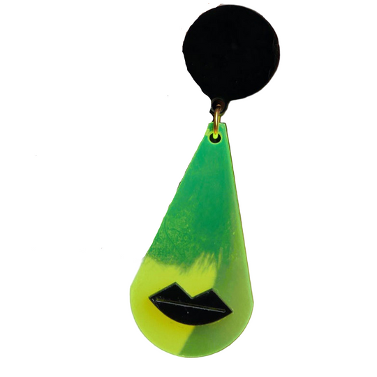 Tippa Neon Green Pierced Earrings
These Michaela Malin's earrings transparent, light, airy and fun. Pierced or Clip-On